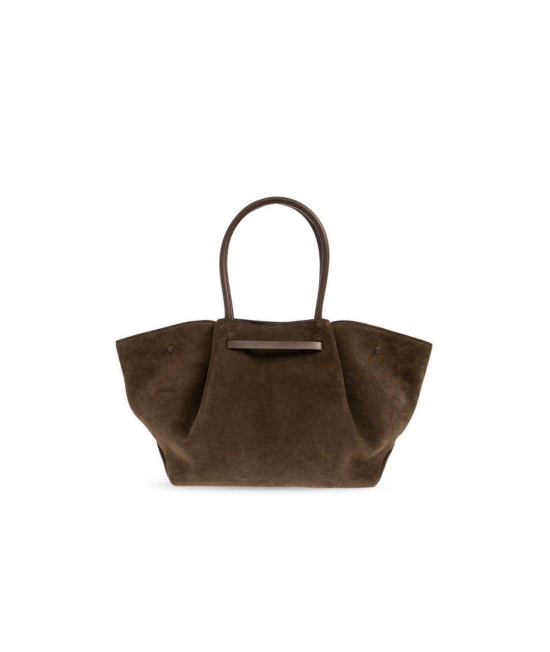 DEMELLIER Коричневая замшевая сумка тоут, фото 6