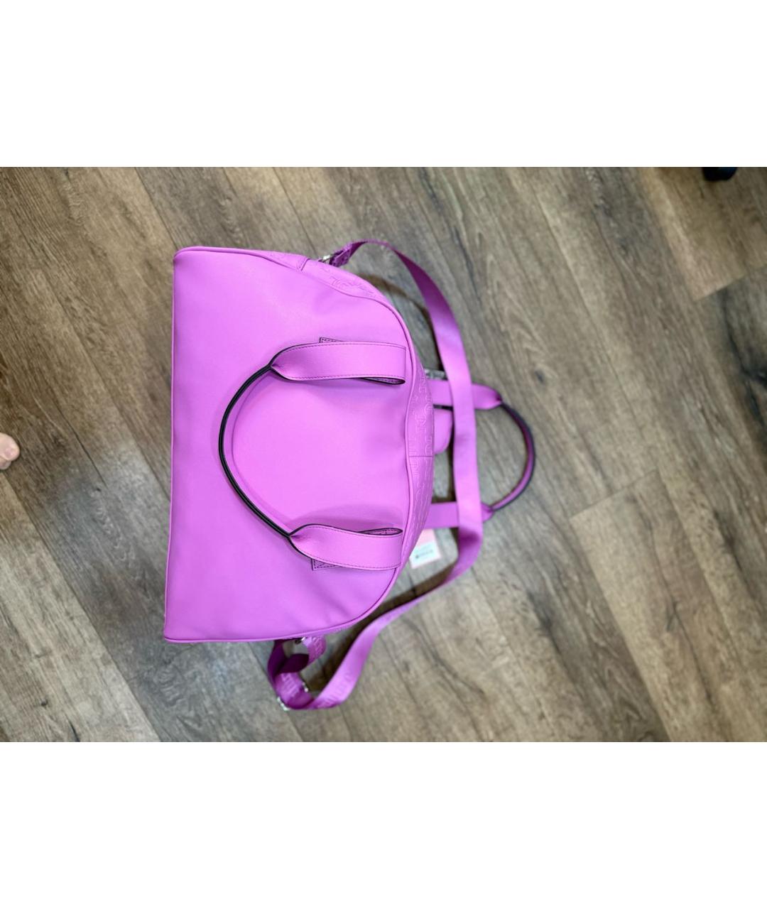 JUICY COUTURE Розовая дорожная/спортивная сумка из искусственной кожи, фото 3