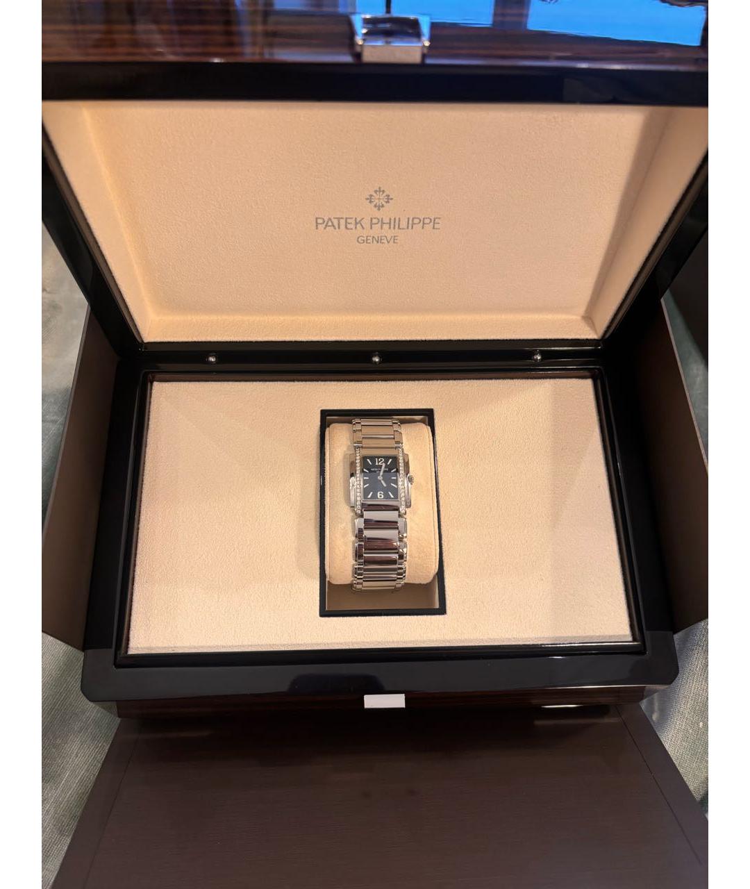 PATEK PHILIPPE Серебряные часы из белого золота, фото 4