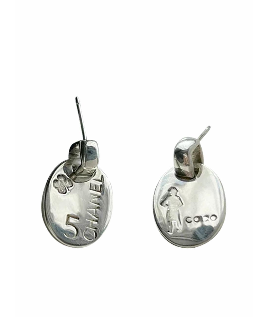 CHANEL Серебряные серебряные серьги, фото 1