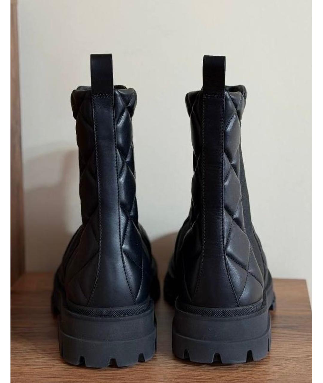 EMPORIO ARMANI Черные высокие ботинки, фото 5