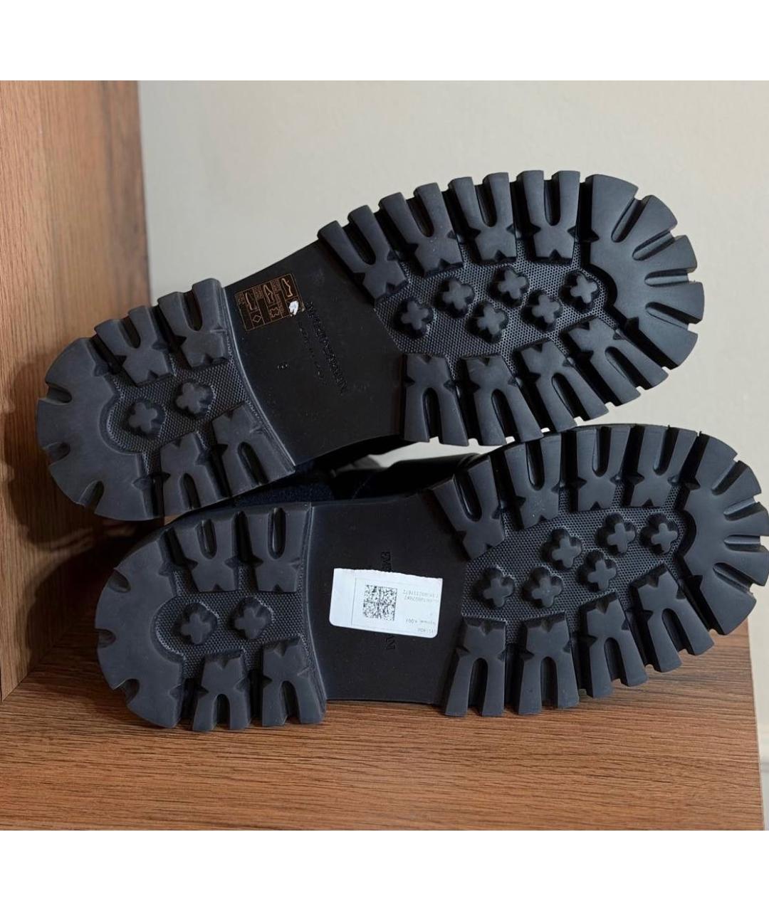 EMPORIO ARMANI Черные высокие ботинки, фото 8