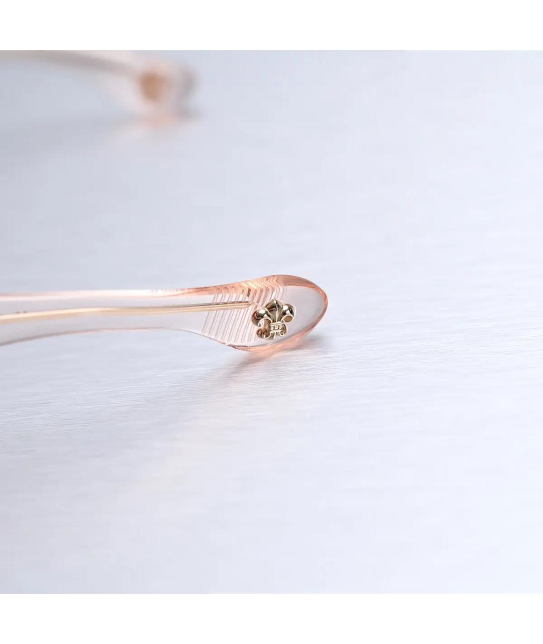 CHROME HEARTS Розовые пластиковые солнцезащитные очки, фото 3