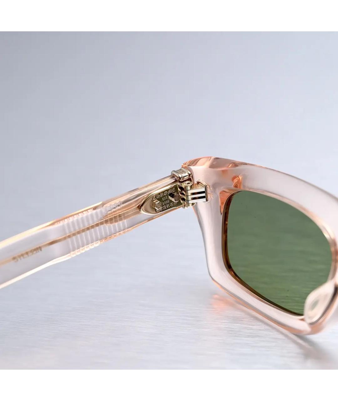 CHROME HEARTS Розовые пластиковые солнцезащитные очки, фото 5
