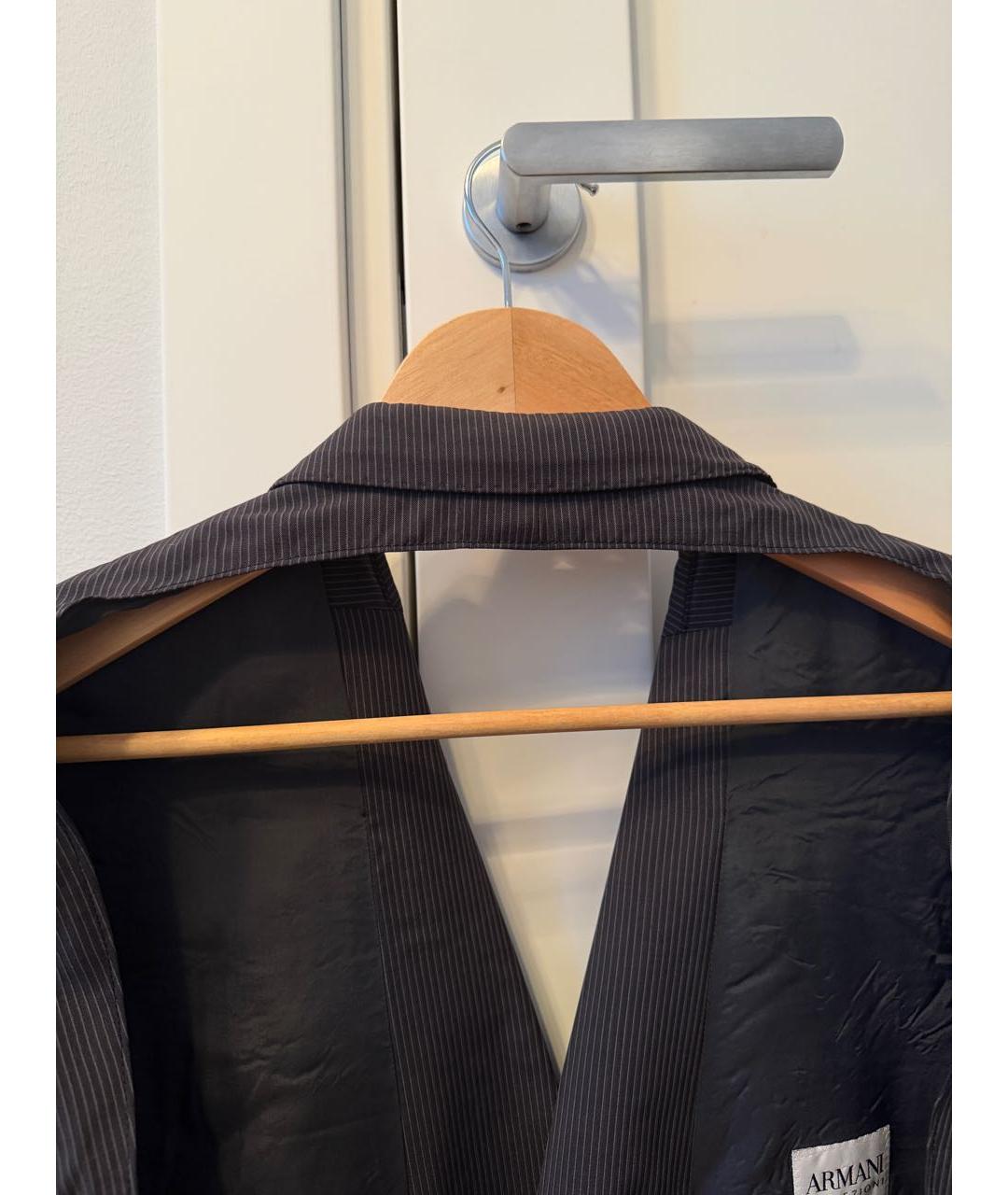 ARMANI COLLEZIONI Черный шерстяной жакет/пиджак, фото 4