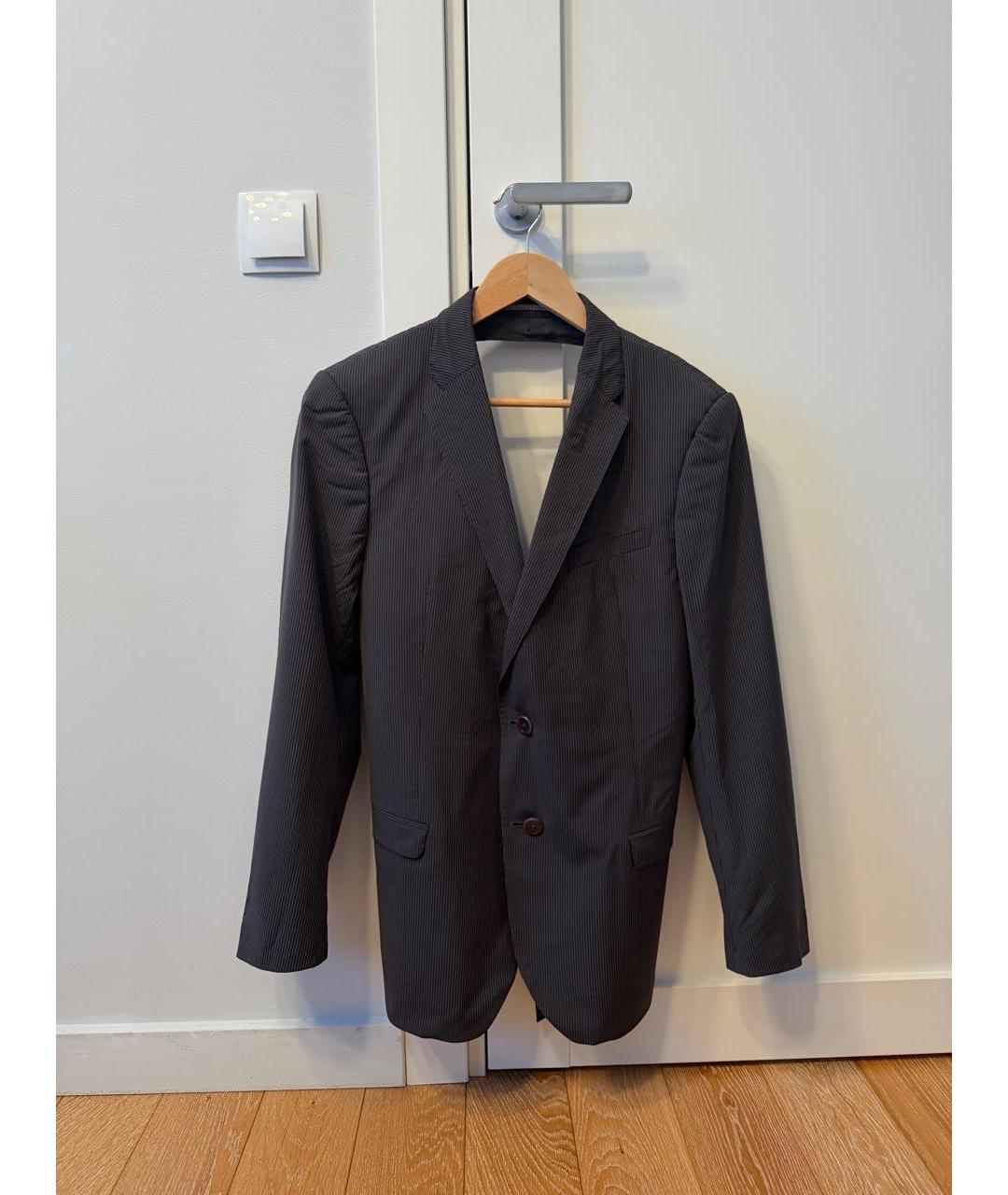 ARMANI COLLEZIONI Черный шерстяной жакет/пиджак, фото 8