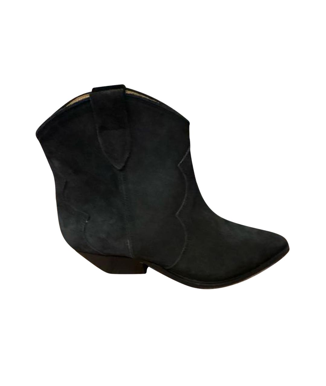 ISABEL MARANT Черные замшевые ботильоны, фото 1