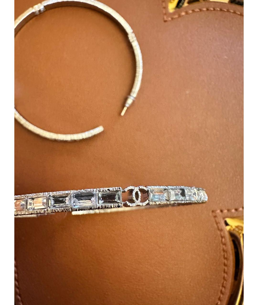 CHANEL Серебряные металлические серьги, фото 2