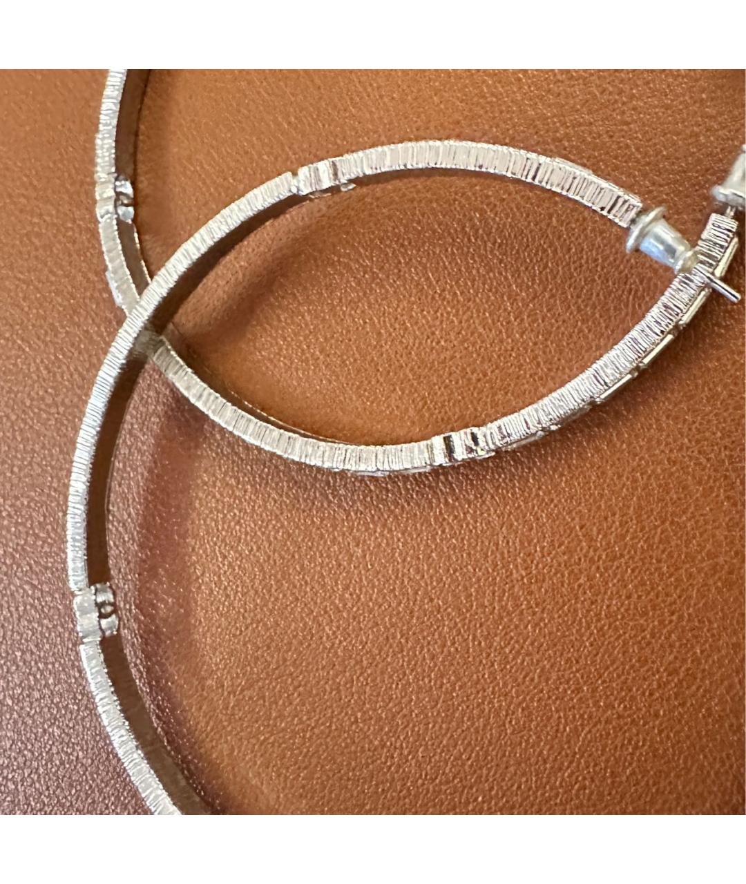 CHANEL Серебряные металлические серьги, фото 4