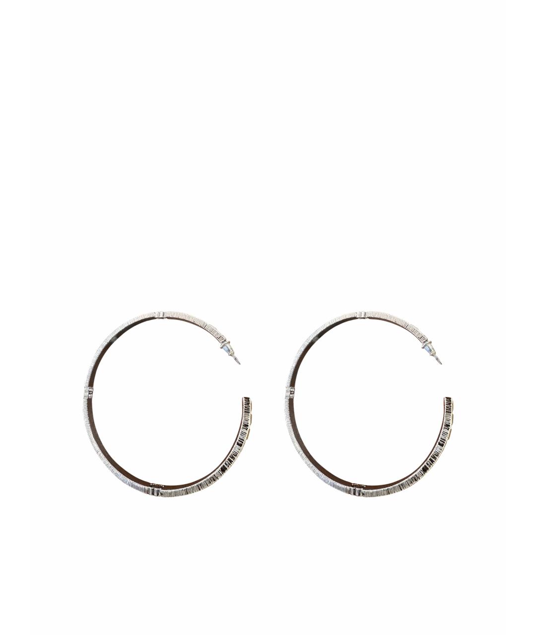 CHANEL Серебряные металлические серьги, фото 1