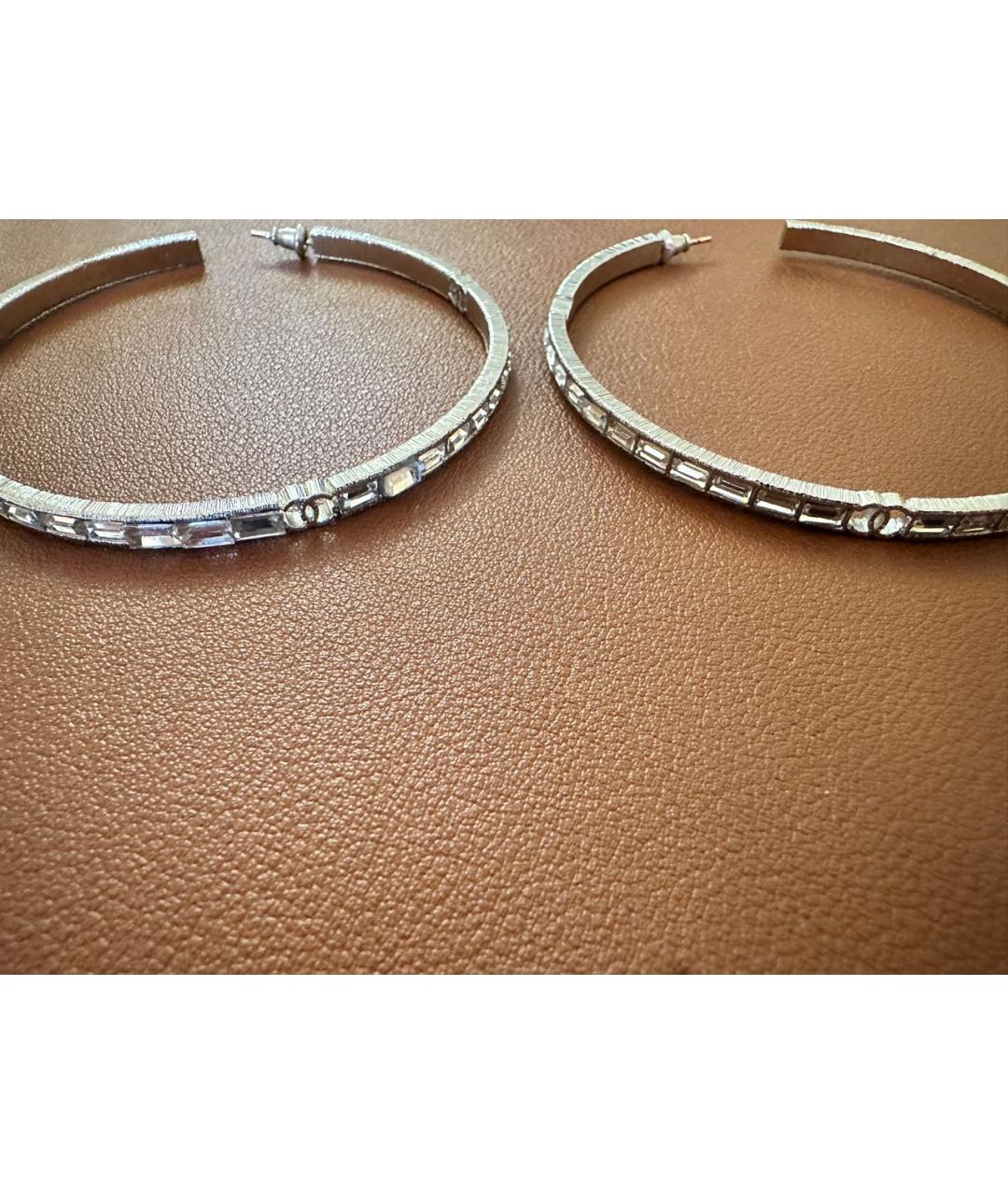 CHANEL Серебряные металлические серьги, фото 6