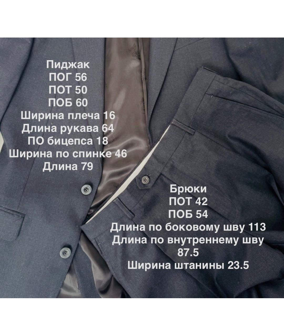 BRIONI Темно-синий классический костюм, фото 7