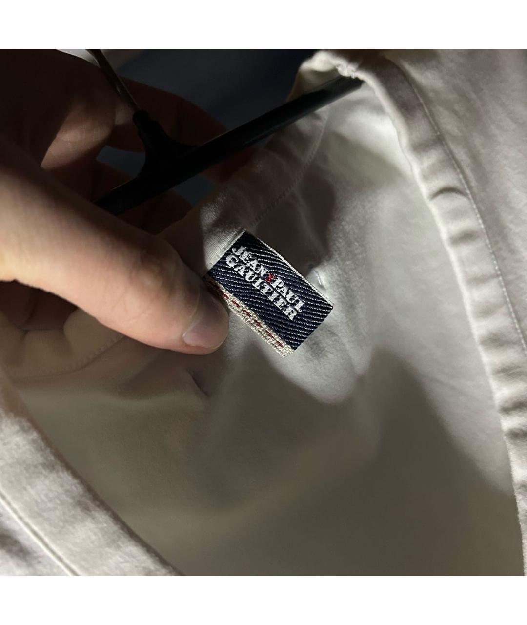 JEAN PAUL GAULTIER Белая хлопковая футболка, фото 5