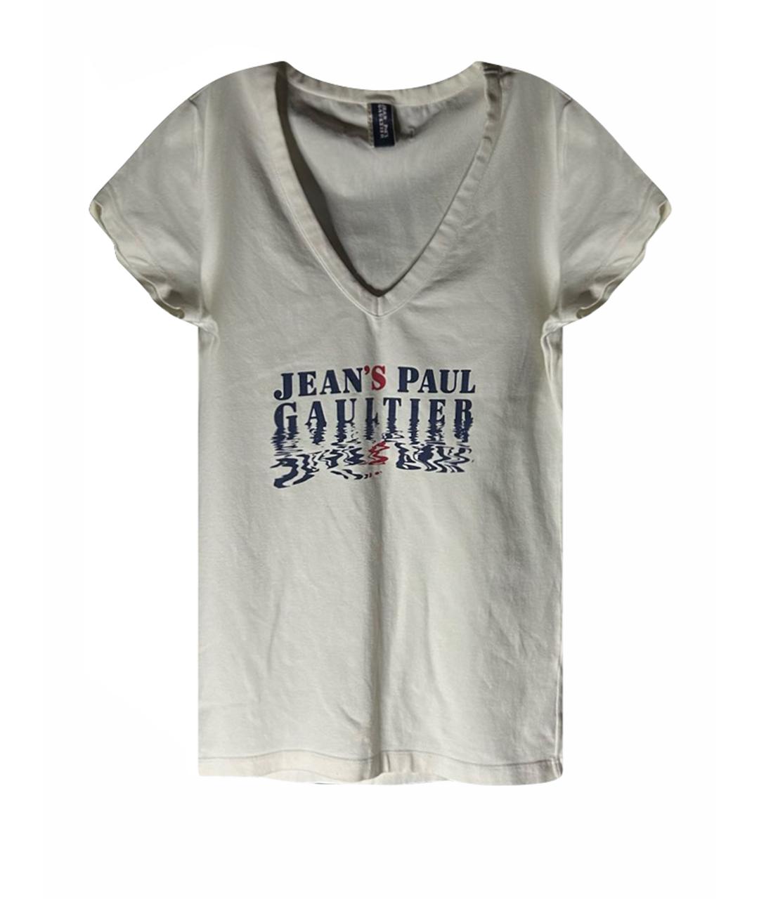 JEAN PAUL GAULTIER Белая хлопковая футболка, фото 1