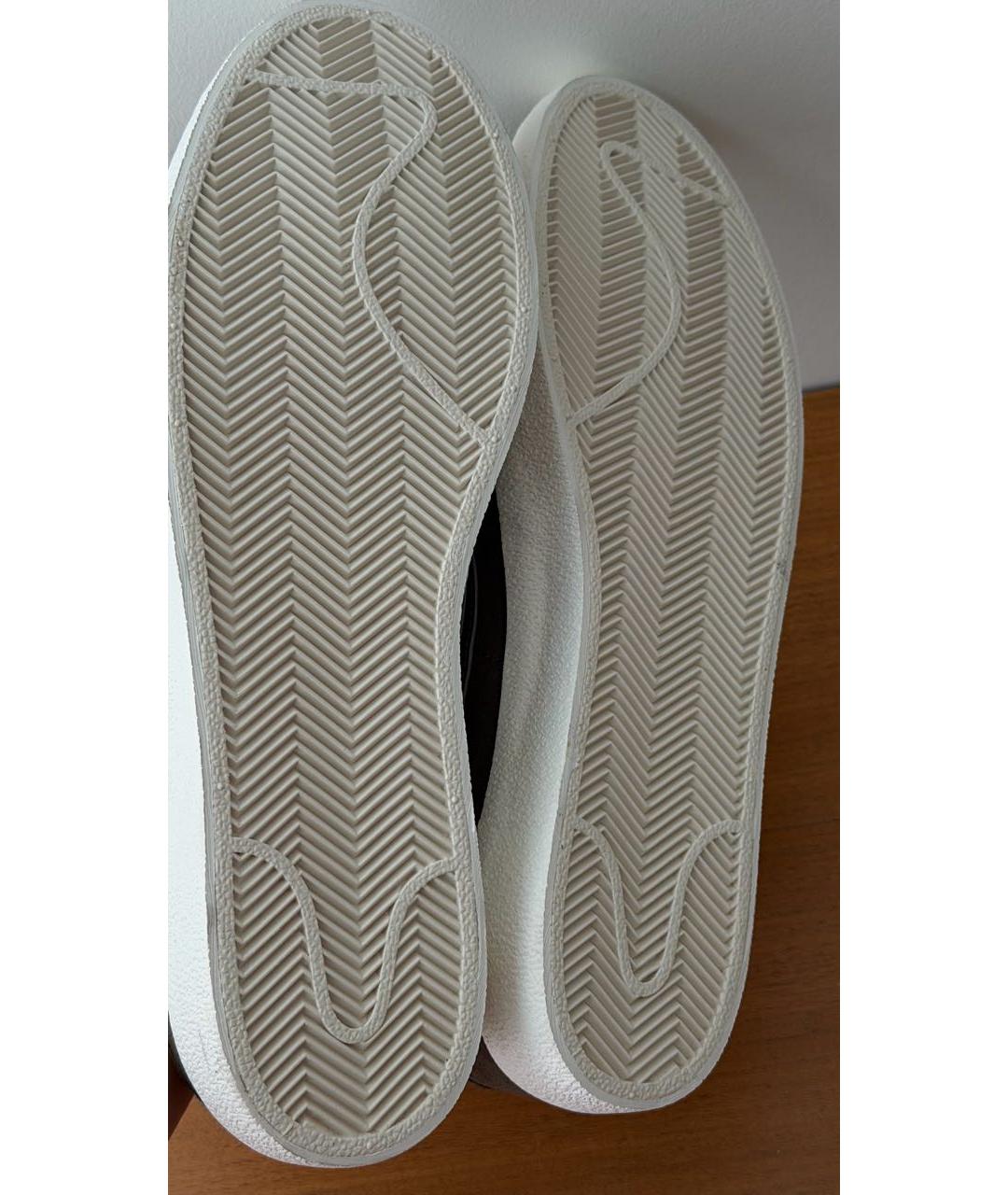 NIKE Коричневые замшевые низкие кроссовки / кеды, фото 6