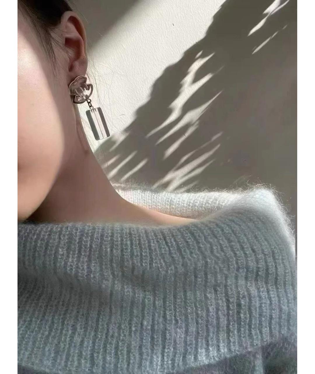 CHANEL Золотые металлические серьги, фото 5