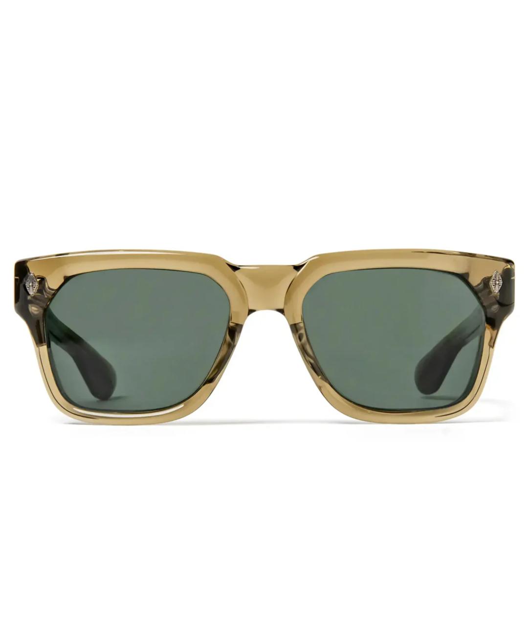 CHROME HEARTS Хаки пластиковые солнцезащитные очки, фото 1