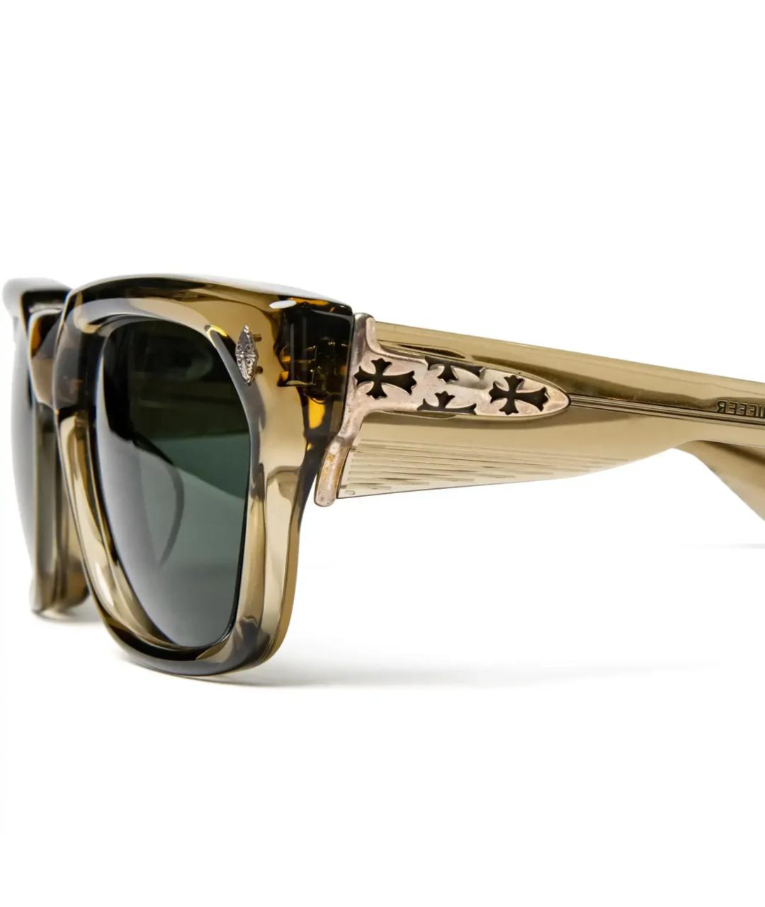 CHROME HEARTS Хаки пластиковые солнцезащитные очки, фото 5