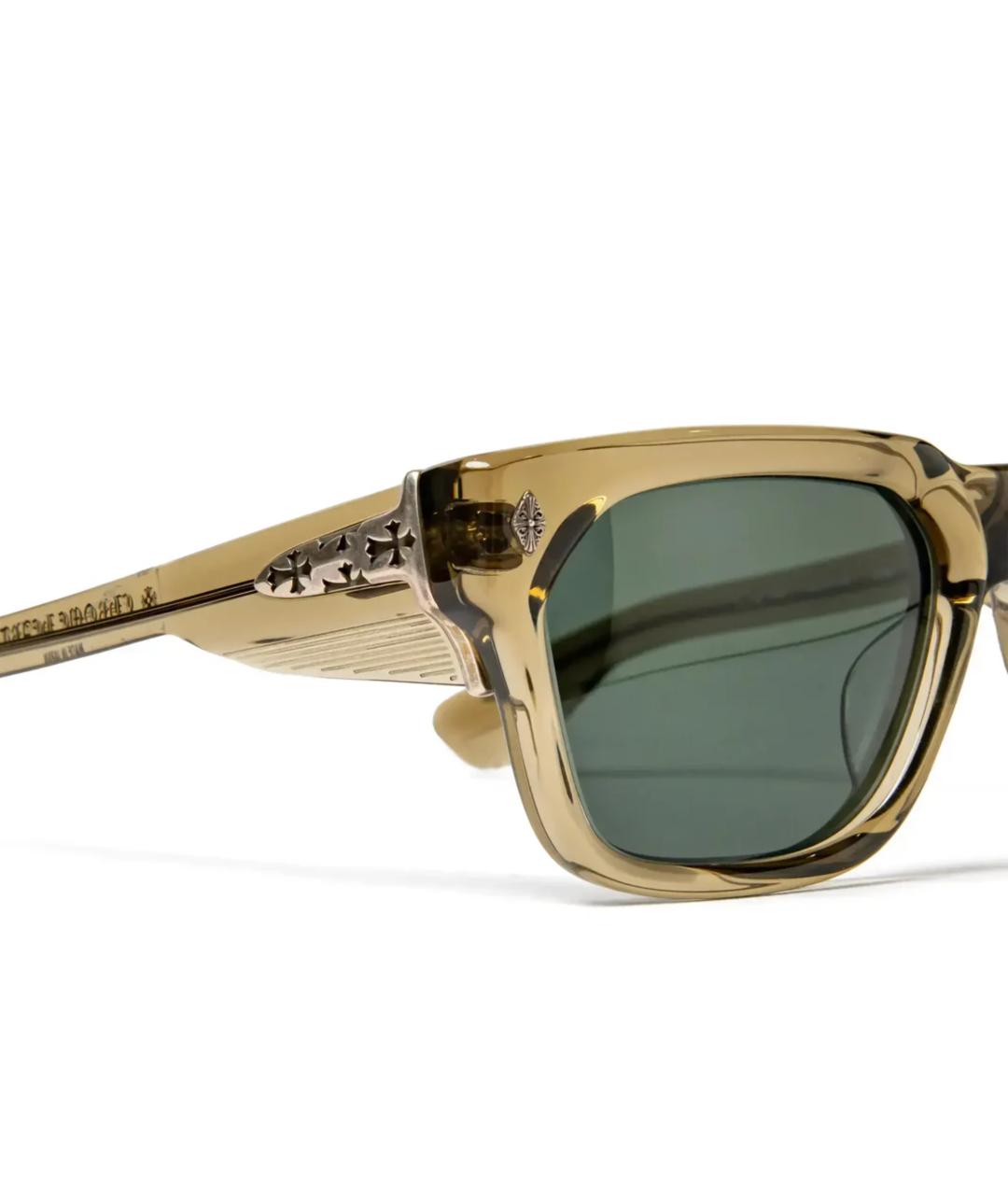 CHROME HEARTS Хаки пластиковые солнцезащитные очки, фото 3