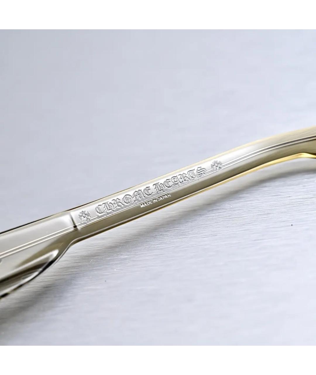 CHROME HEARTS Хаки пластиковые солнцезащитные очки, фото 5