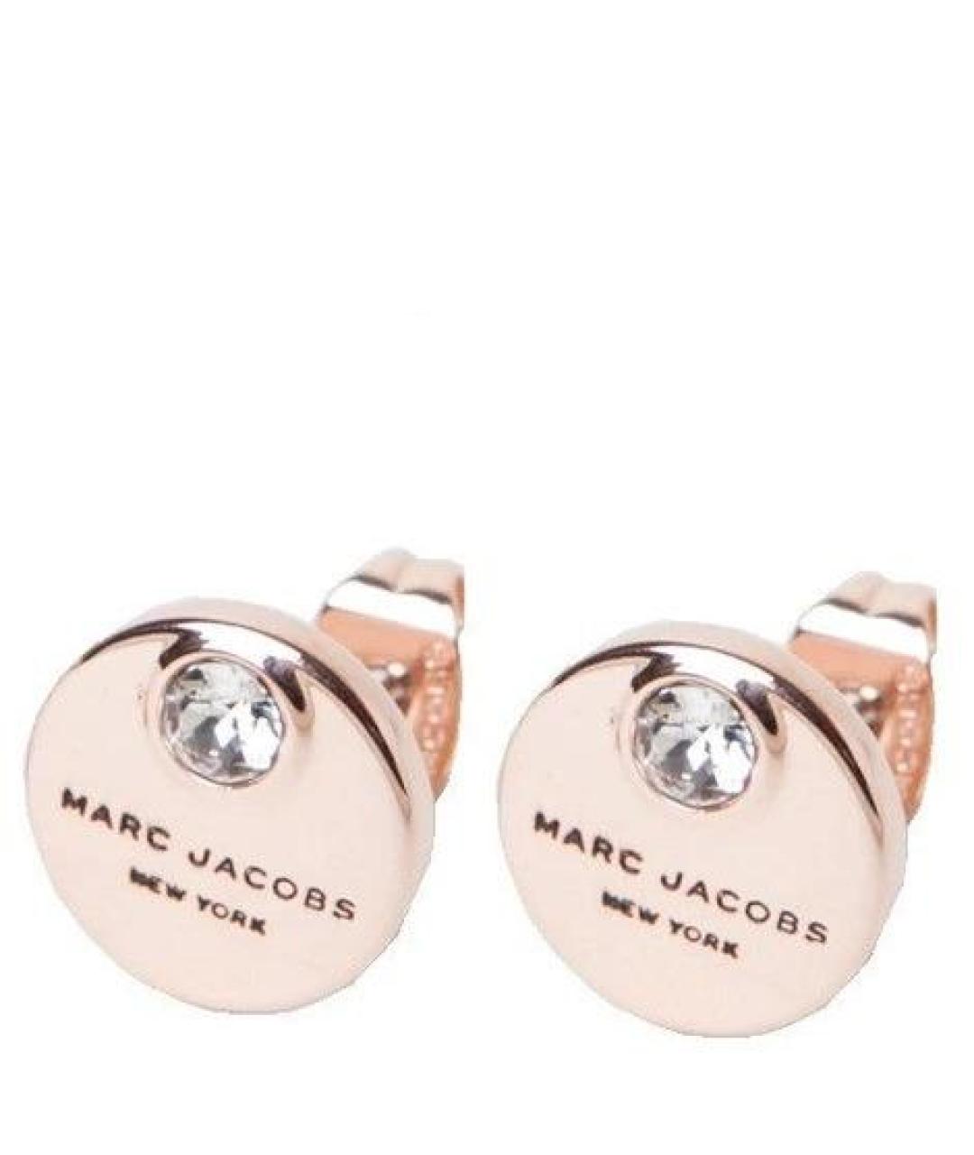 MARC JACOBS Розовые металлические серьги, фото 1