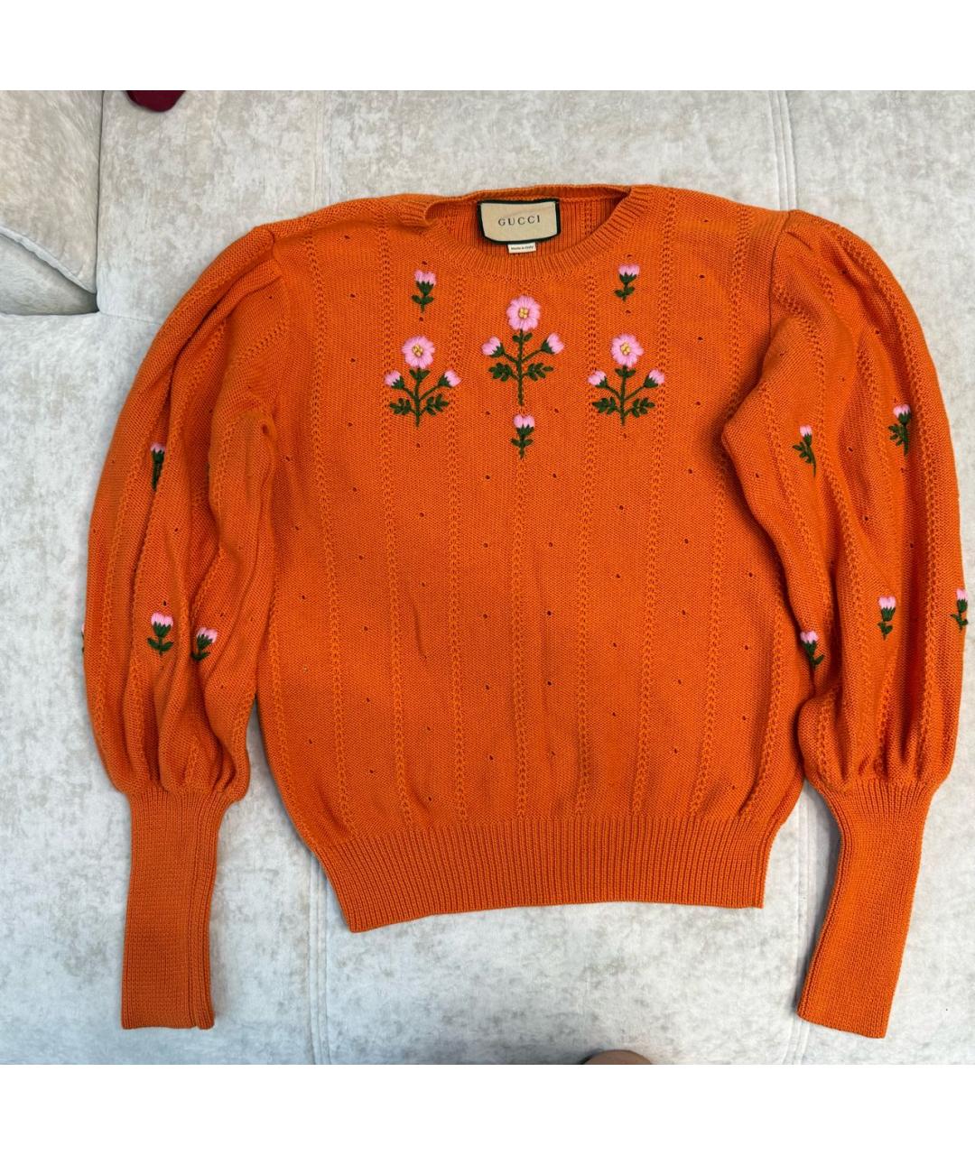 GUCCI Оранжевый джемпер / свитер, фото 2