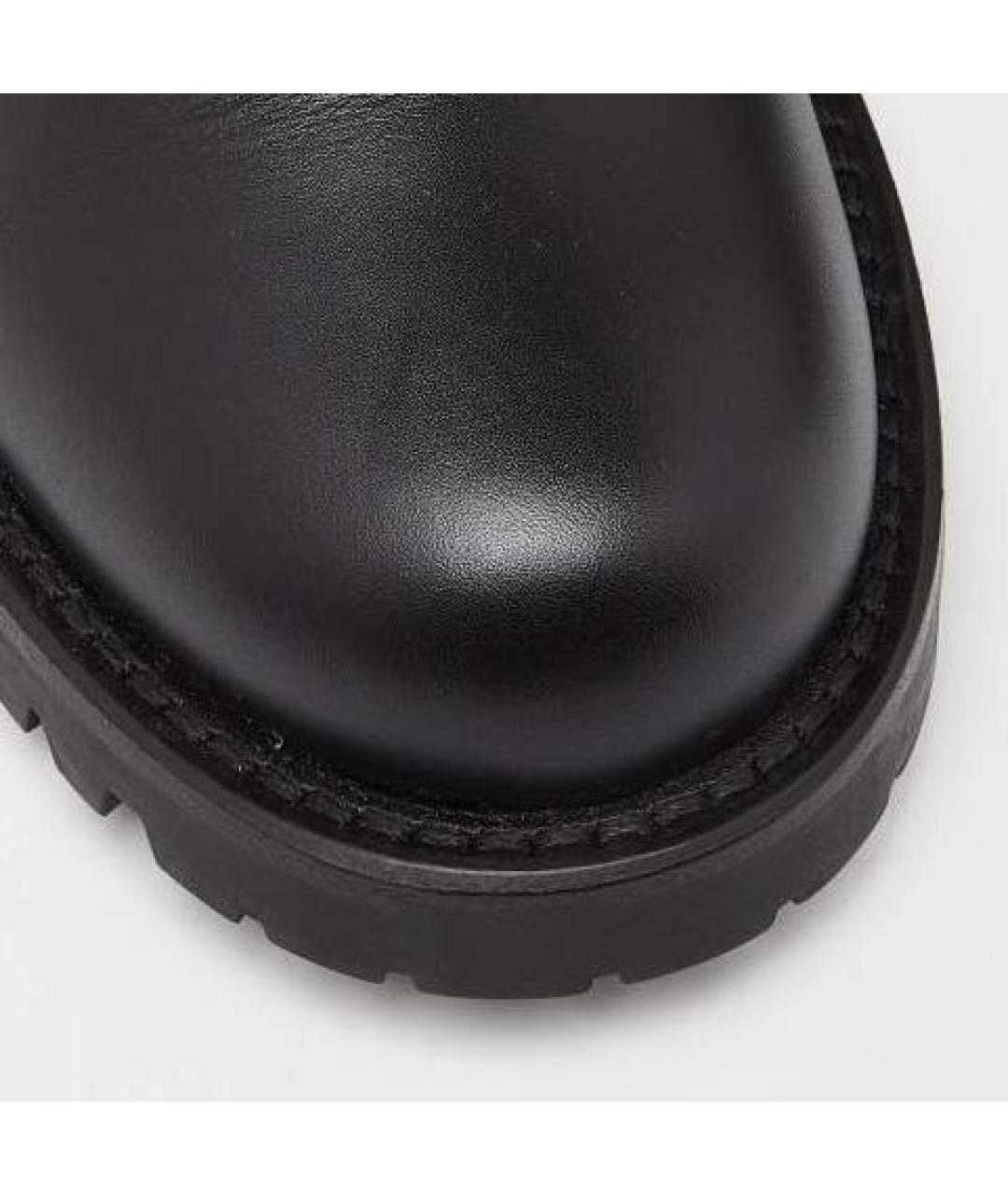 CHRISTIAN DIOR Черные кожаные полусапоги, фото 7