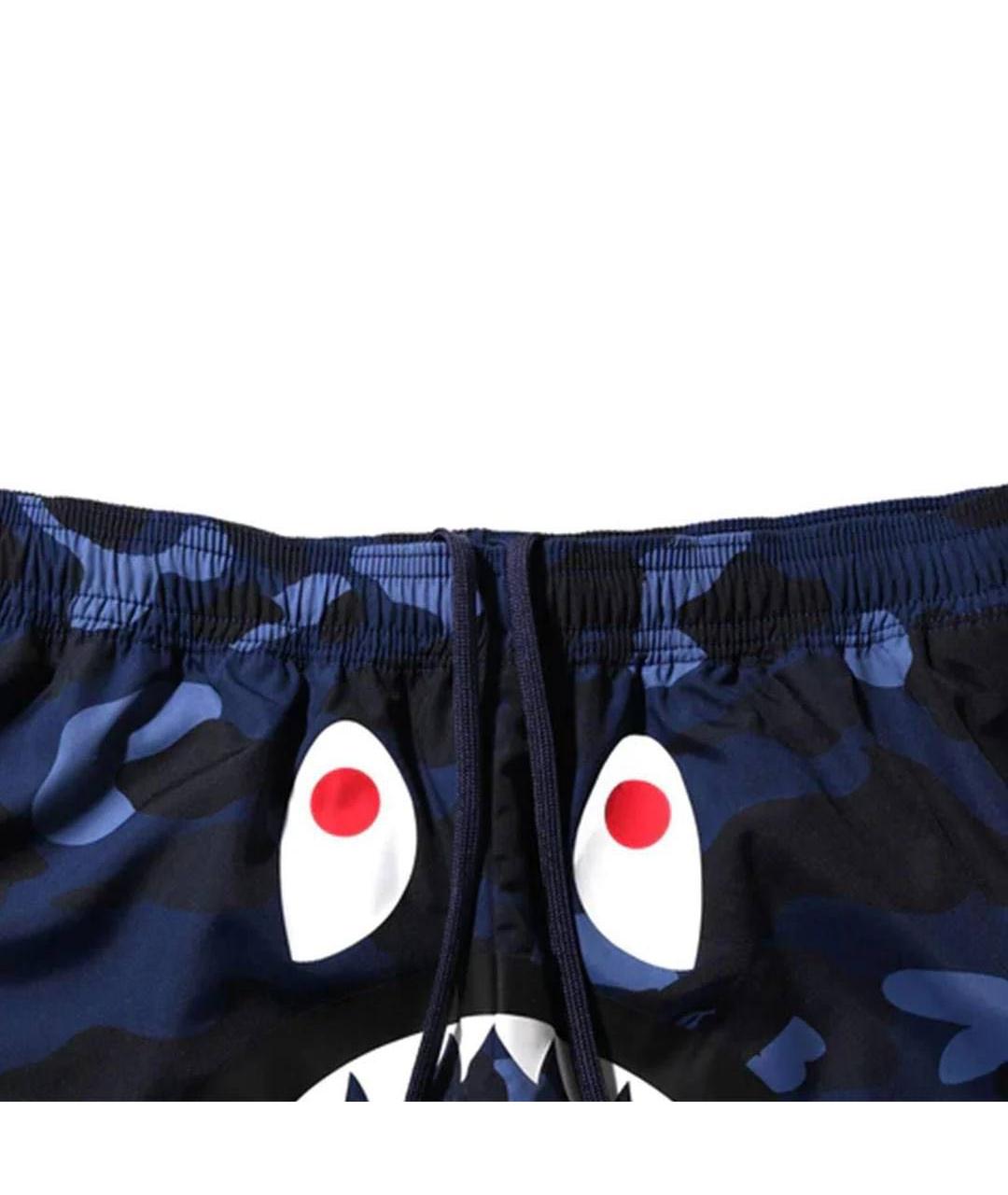 BAPE Синие хлопковые шорты, фото 3