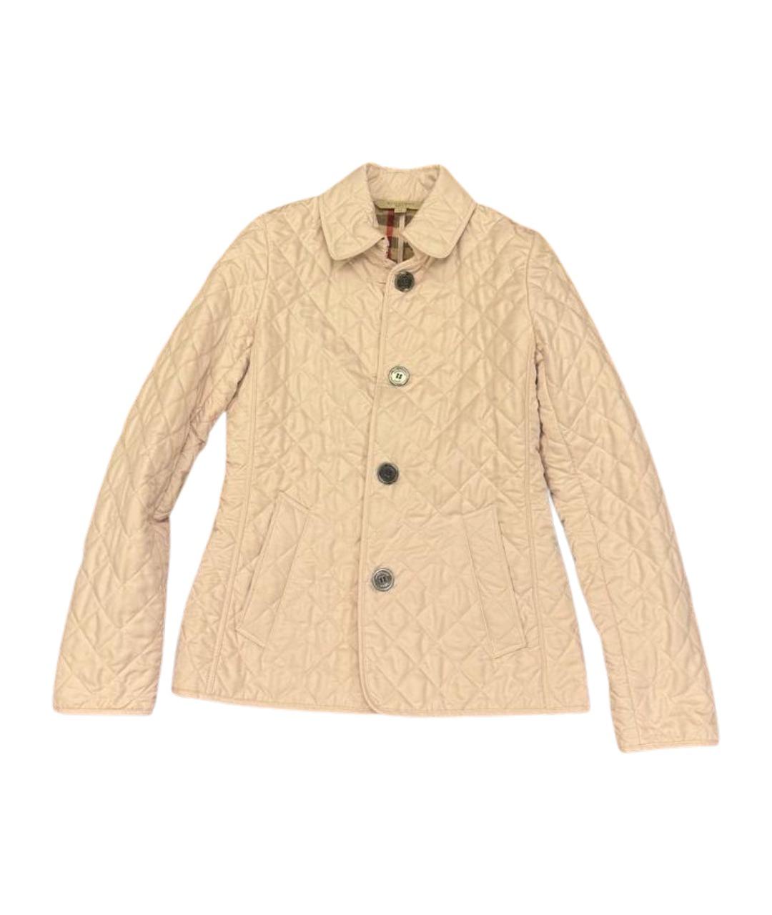 BURBERRY Розовая полиэстеровая куртка, фото 9