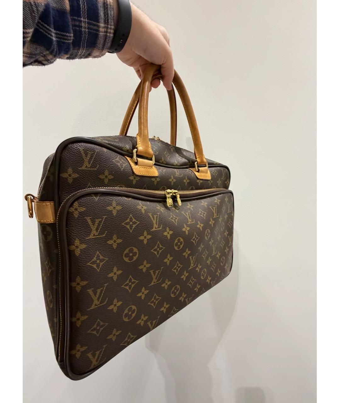 LOUIS VUITTON Коричневая сумка на плечо из искусственной кожи, фото 2