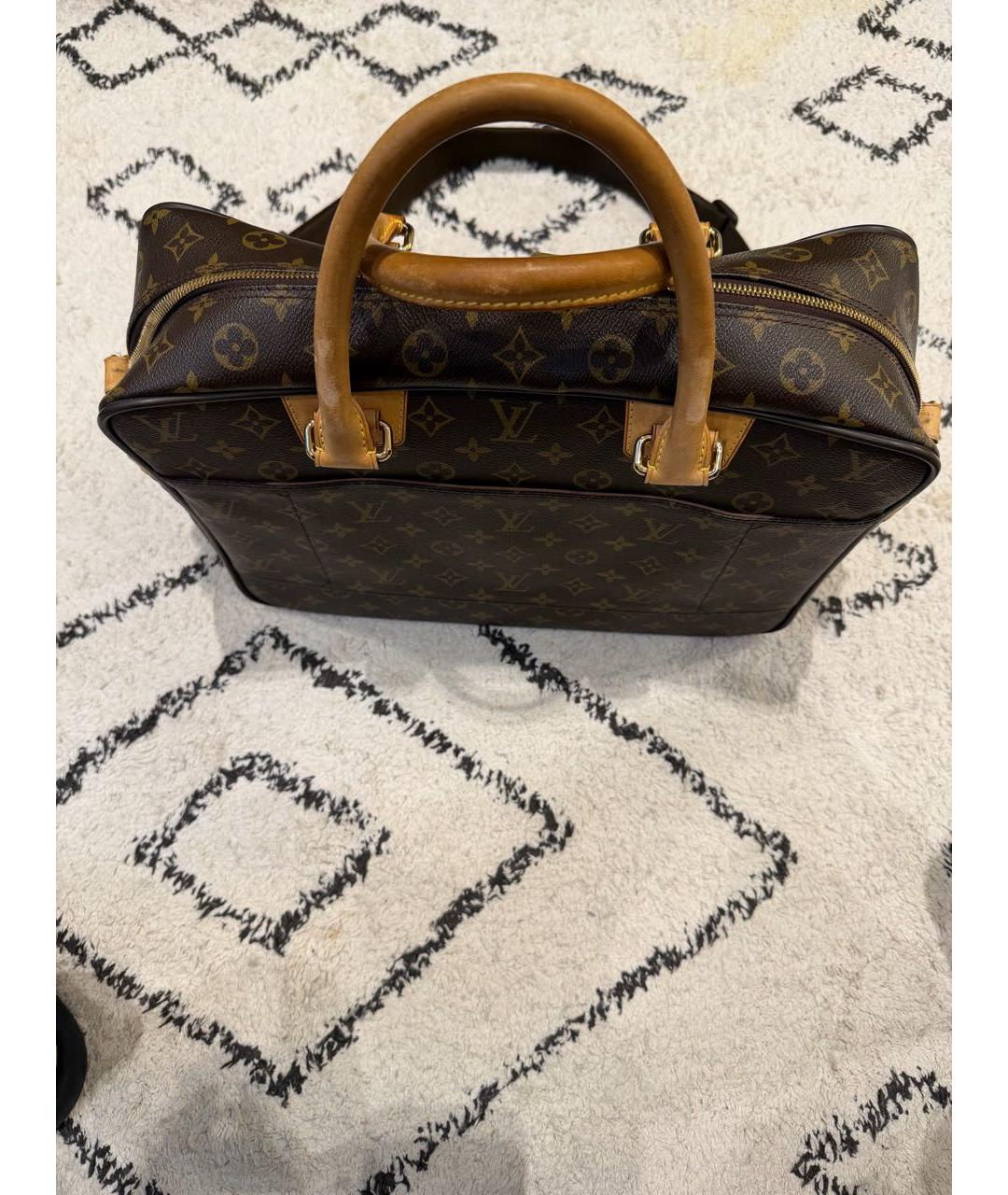 LOUIS VUITTON Коричневая сумка на плечо из искусственной кожи, фото 6