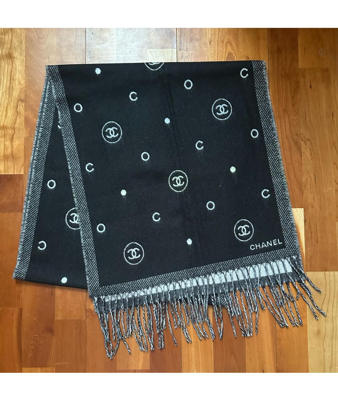 CHANEL Мульти кашемировый шарф, фото 5