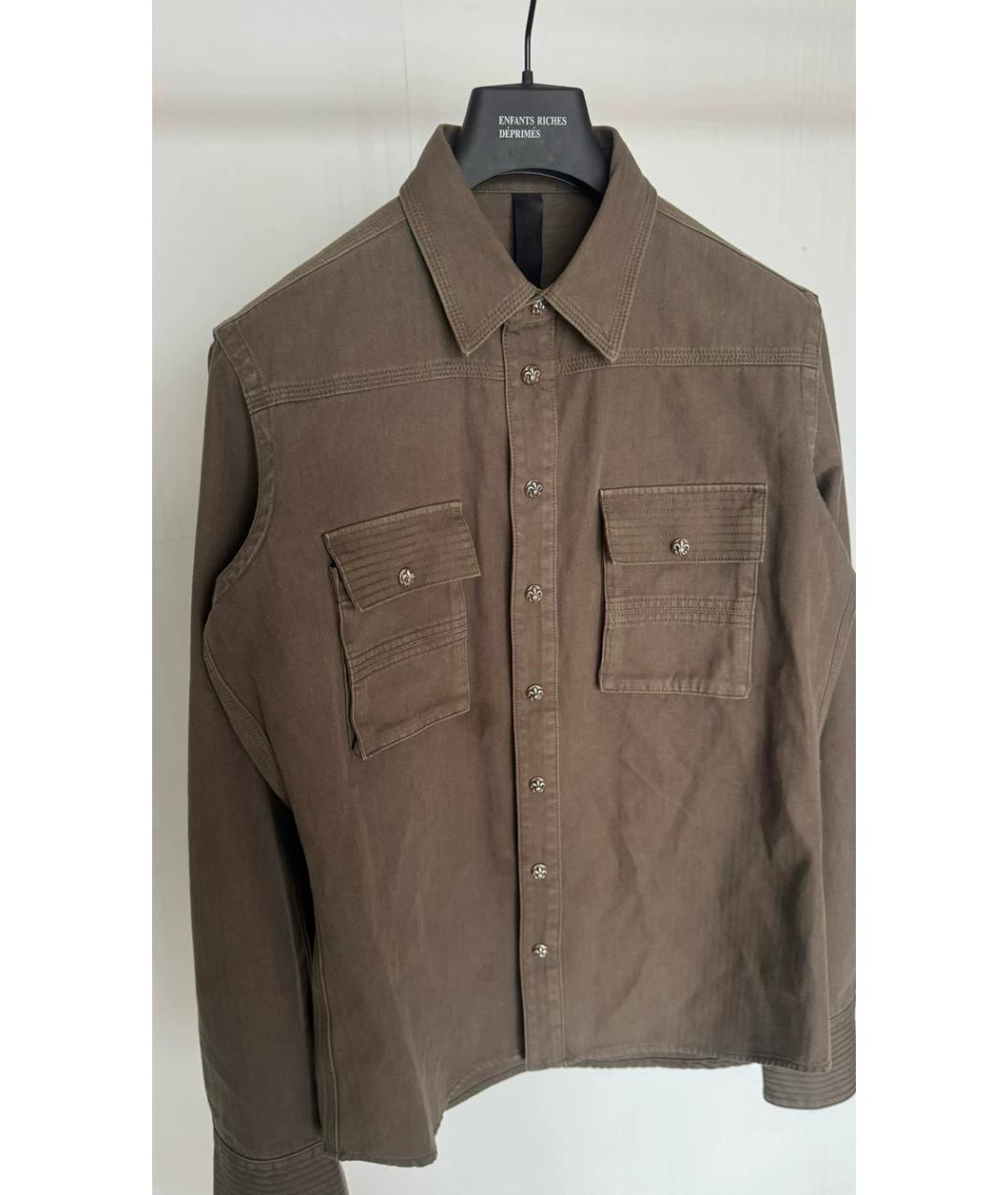 CHROME HEARTS Зеленая кэжуал рубашка, фото 6