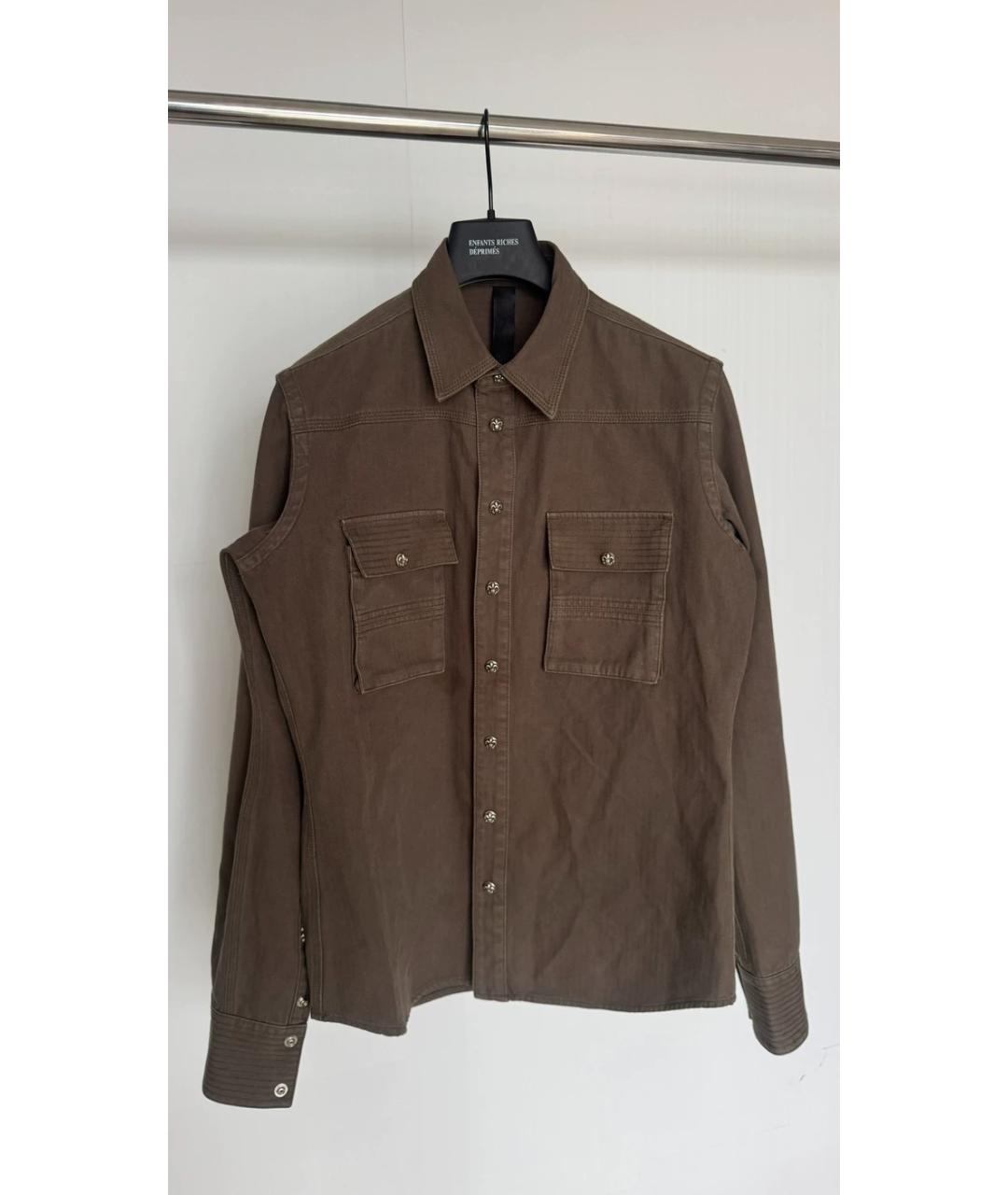 CHROME HEARTS Зеленая кэжуал рубашка, фото 7