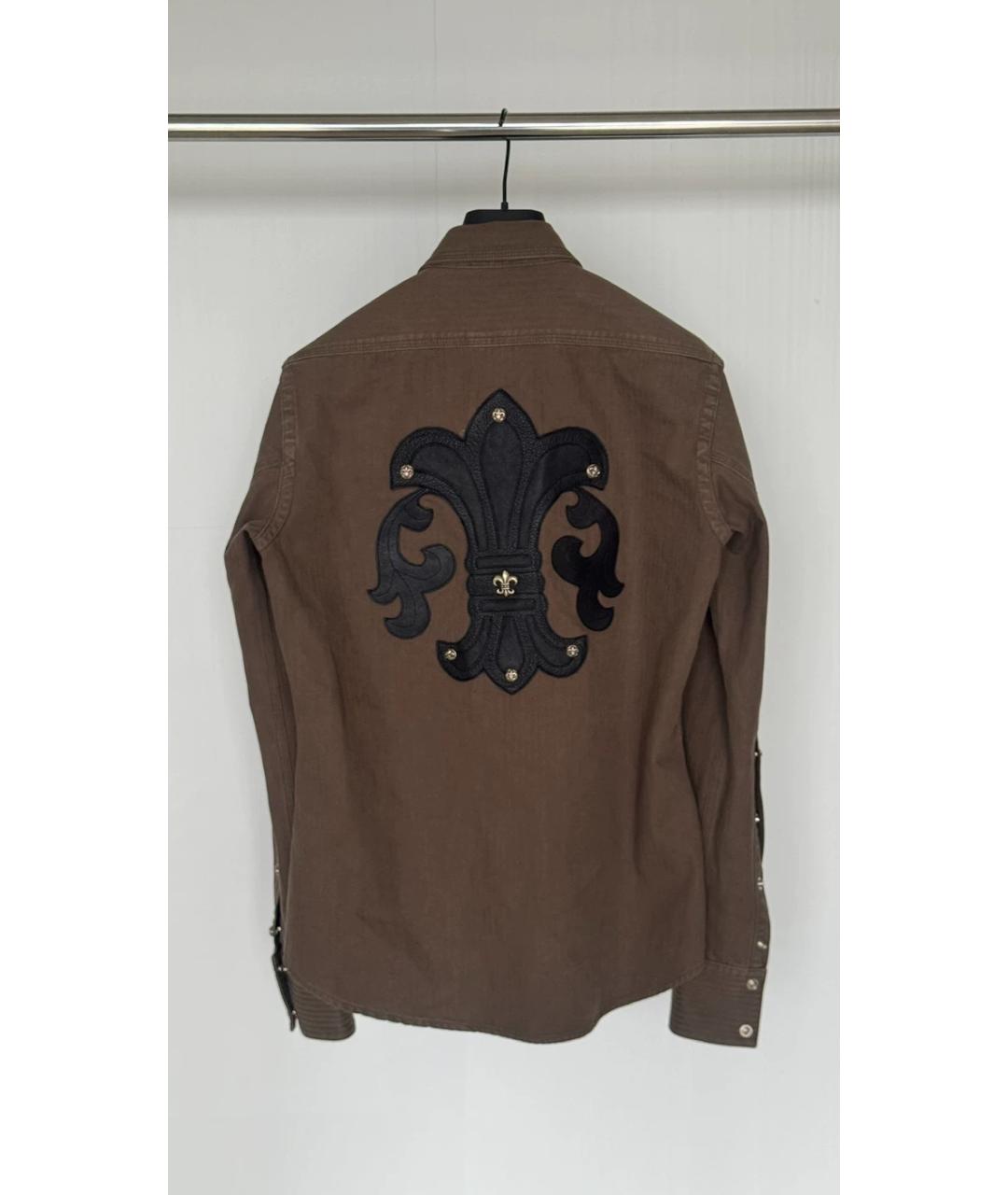 CHROME HEARTS Зеленая кэжуал рубашка, фото 2