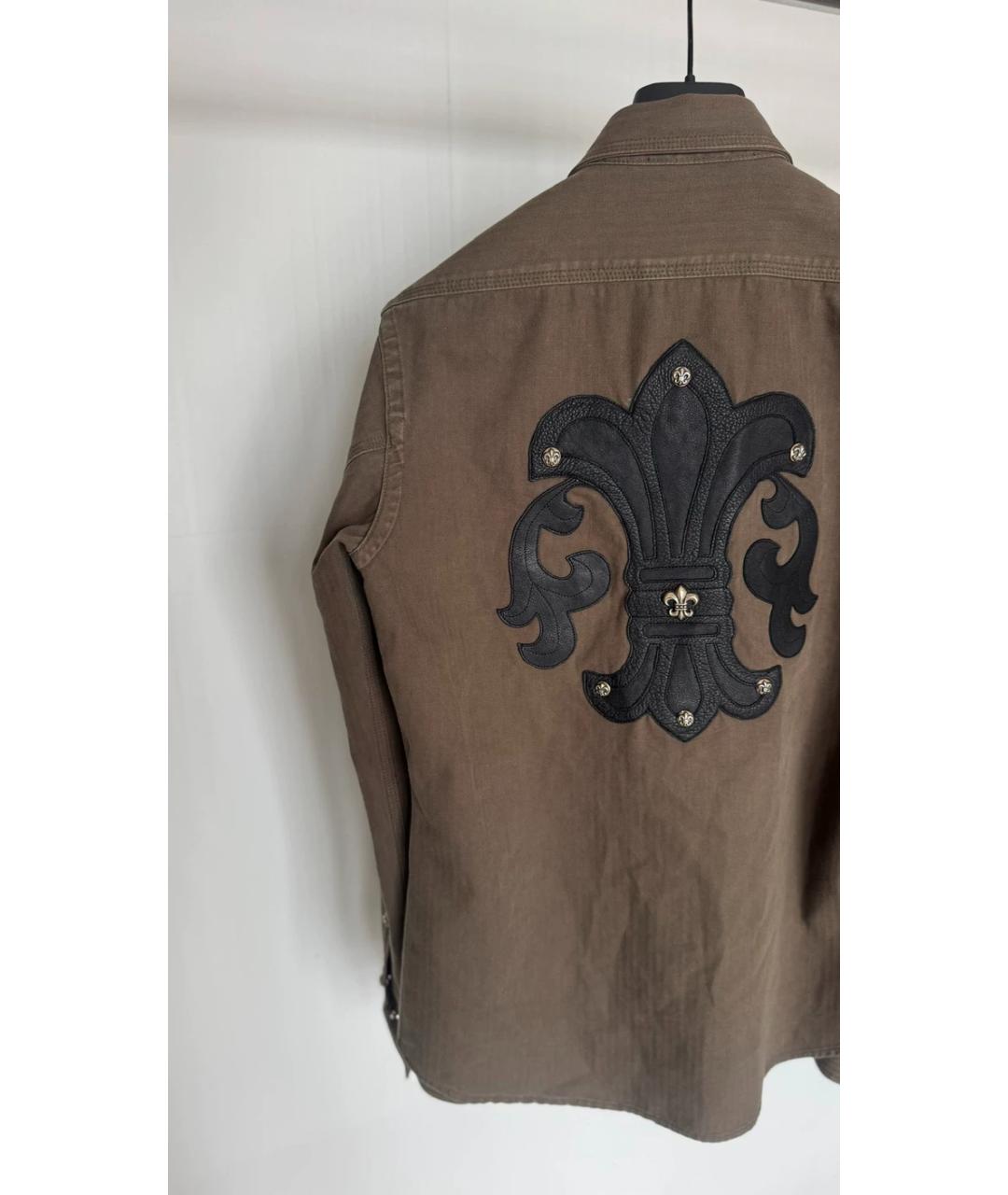 CHROME HEARTS Зеленая кэжуал рубашка, фото 3