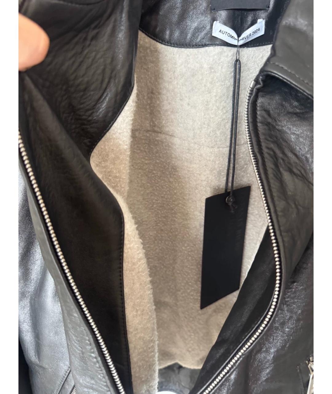 CORNELIANI Черная кожаная куртка, фото 2