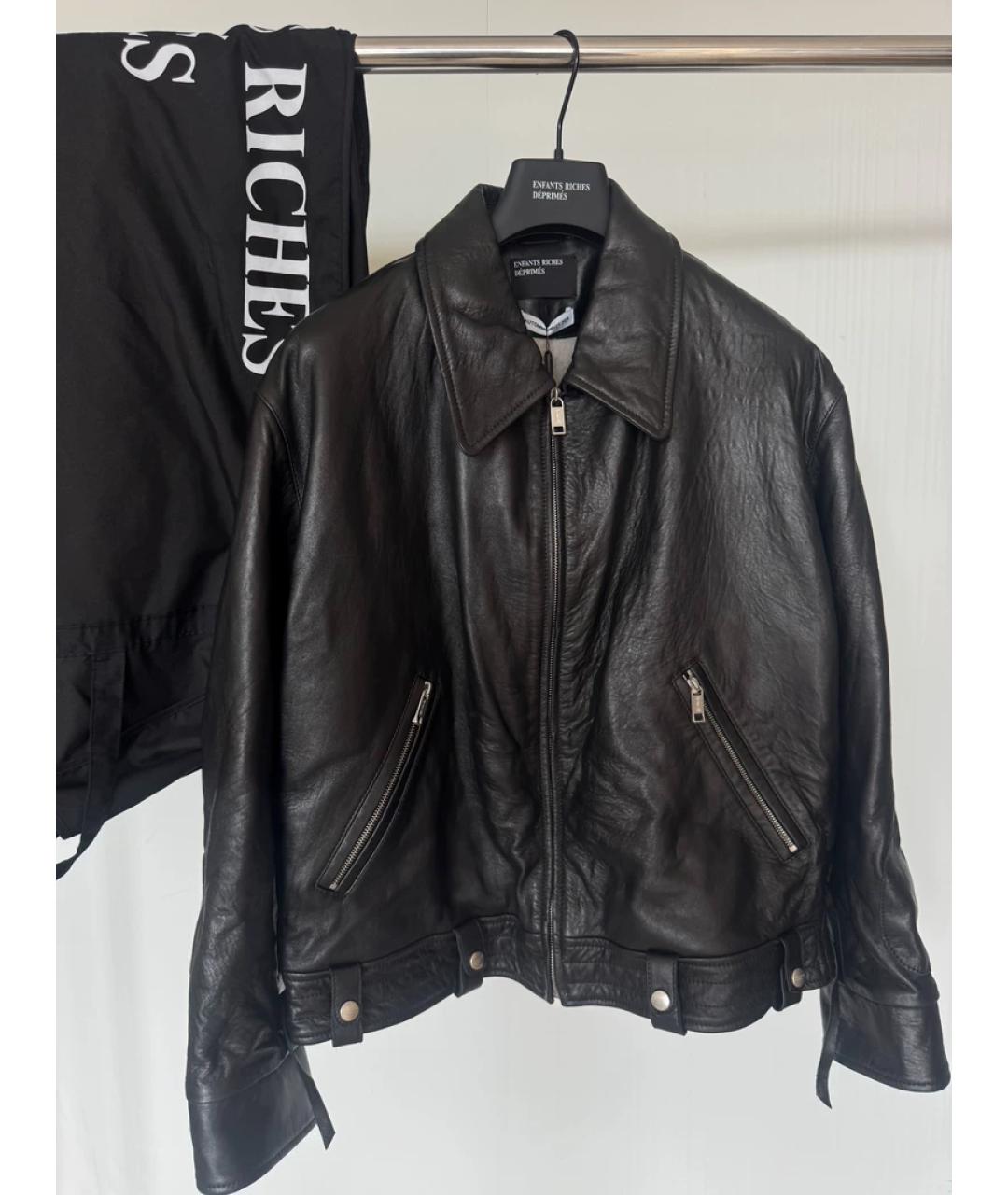 CORNELIANI Черная кожаная куртка, фото 4