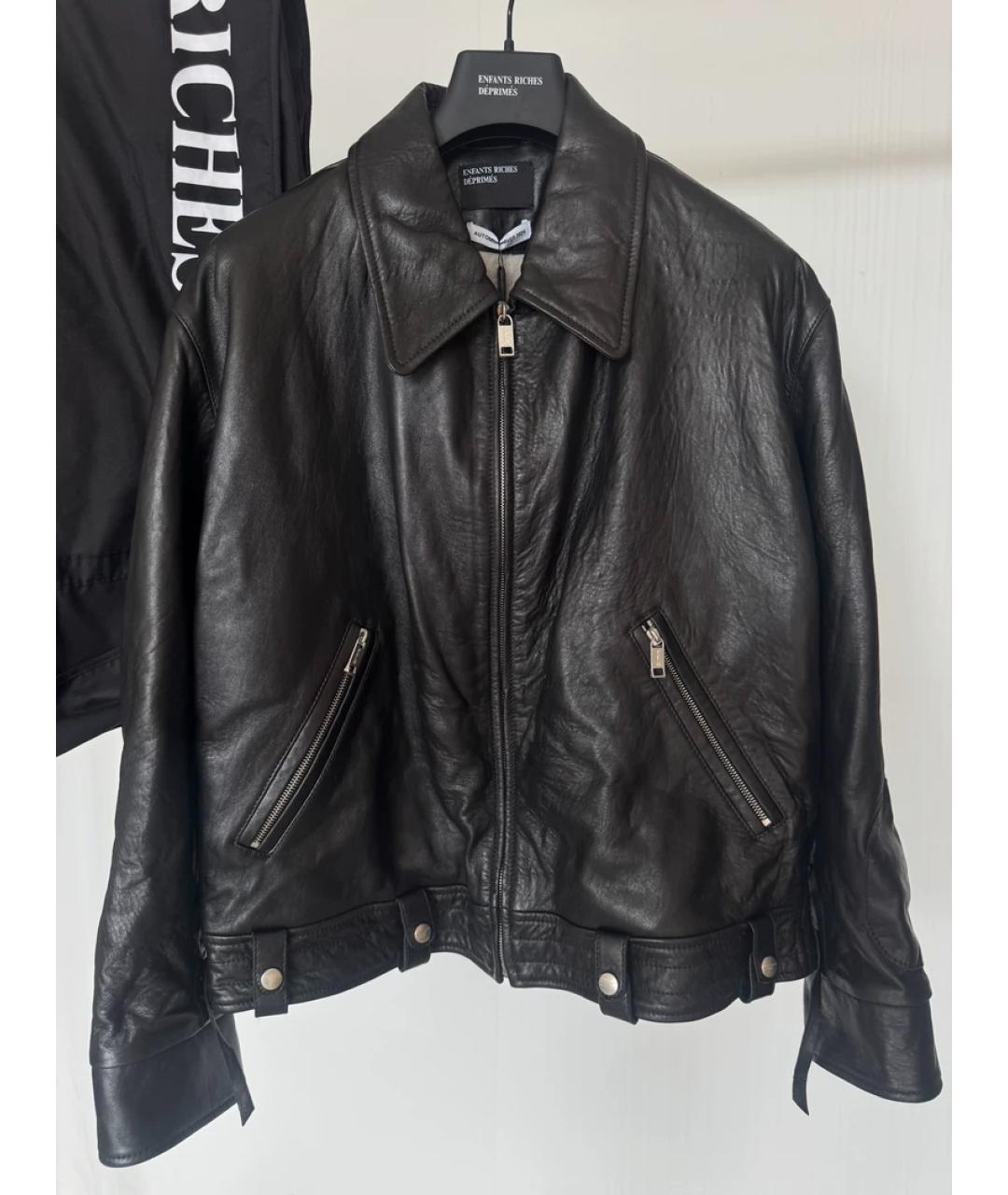 CORNELIANI Черная кожаная куртка, фото 5