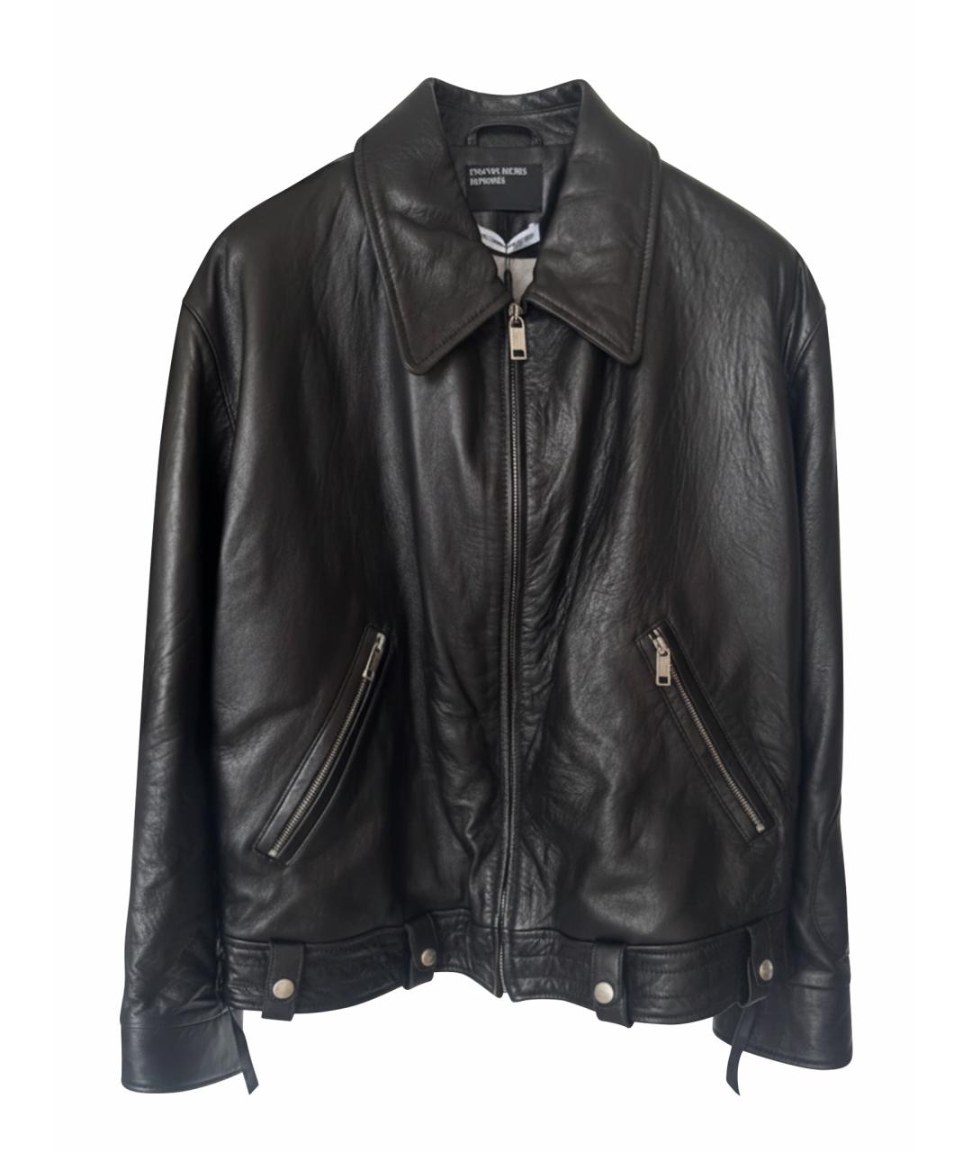 CORNELIANI Черная кожаная куртка, фото 1