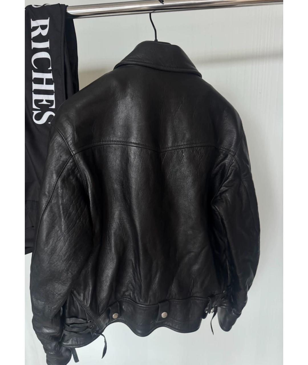CORNELIANI Черная кожаная куртка, фото 3