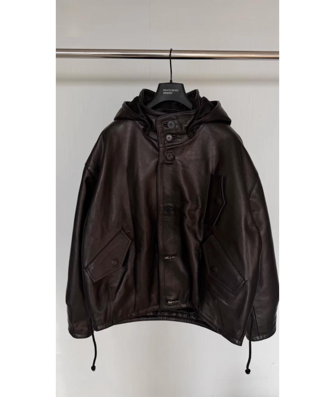 Enfants Riches Déprimés Черная кожаная куртка, фото 3