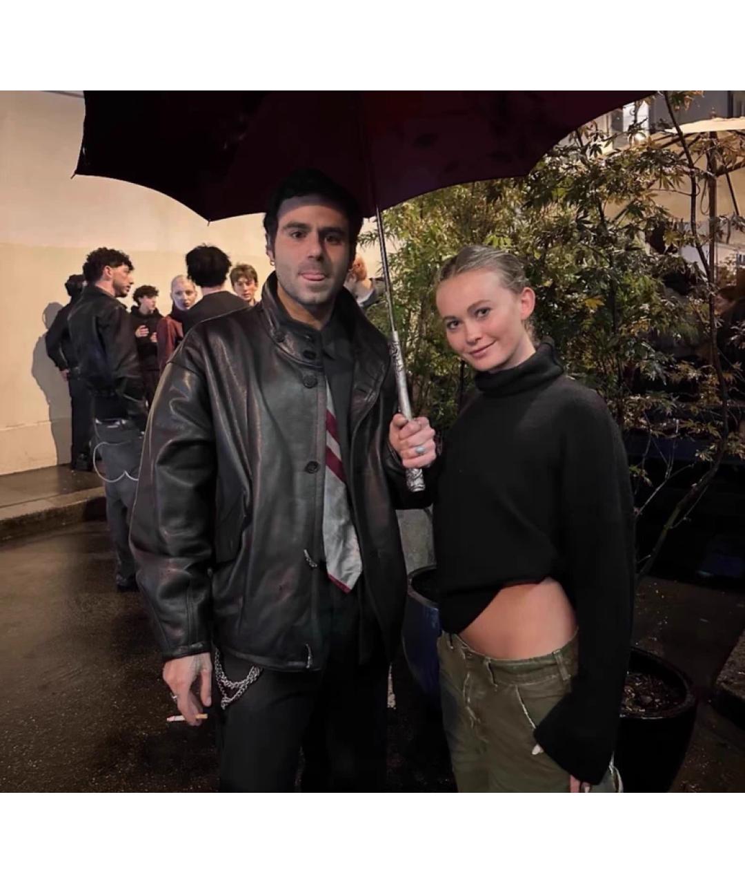 Enfants Riches Déprimés Черная кожаная куртка, фото 8