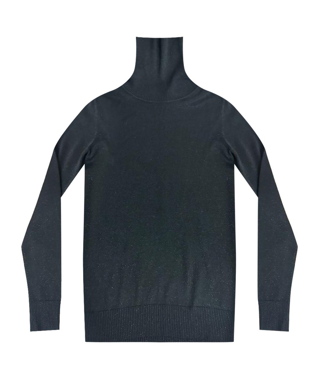 DOLCE&GABBANA Черный хлопко-эластановый джемпер / свитер, фото 1