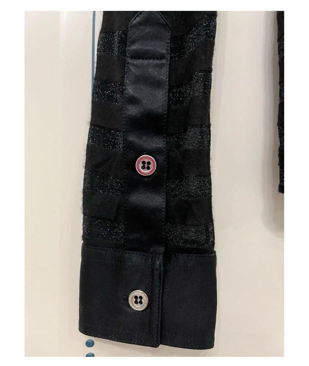 DOLCE&GABBANA Черная вискозная рубашка, фото 8