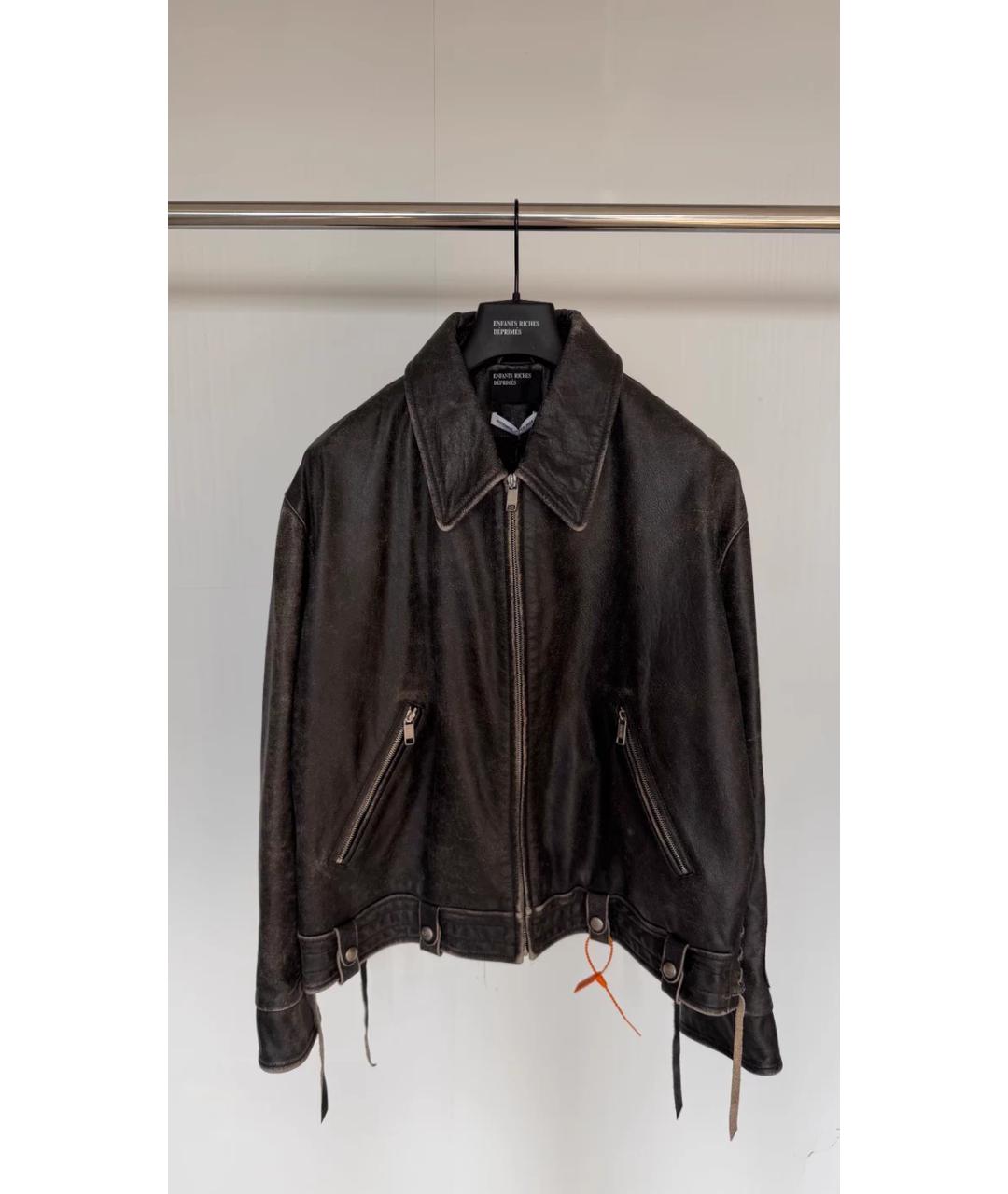 Enfants Riches Déprimés Черная кожаная куртка, фото 7
