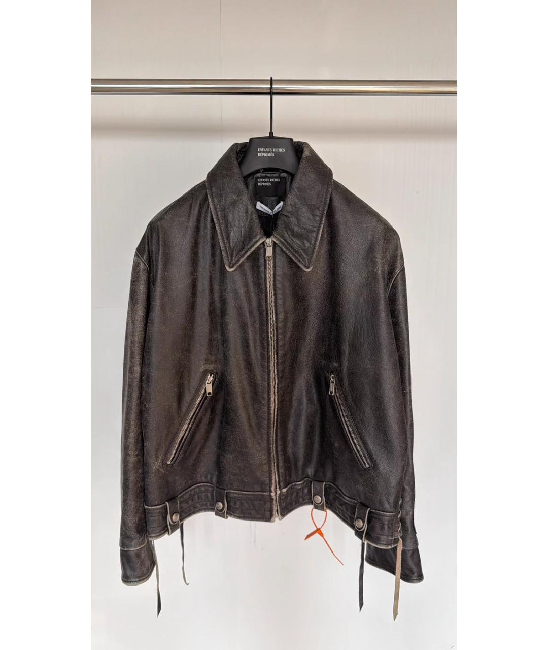Enfants Riches Déprimés Черная кожаная куртка, фото 8