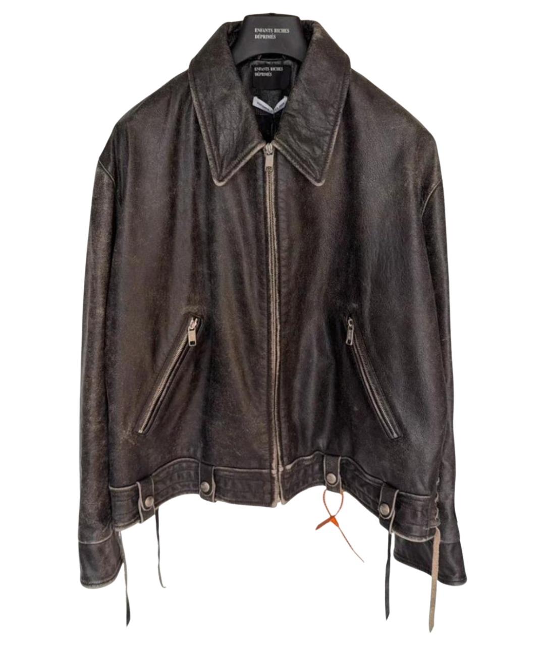 Enfants Riches Déprimés Черная кожаная куртка, фото 1
