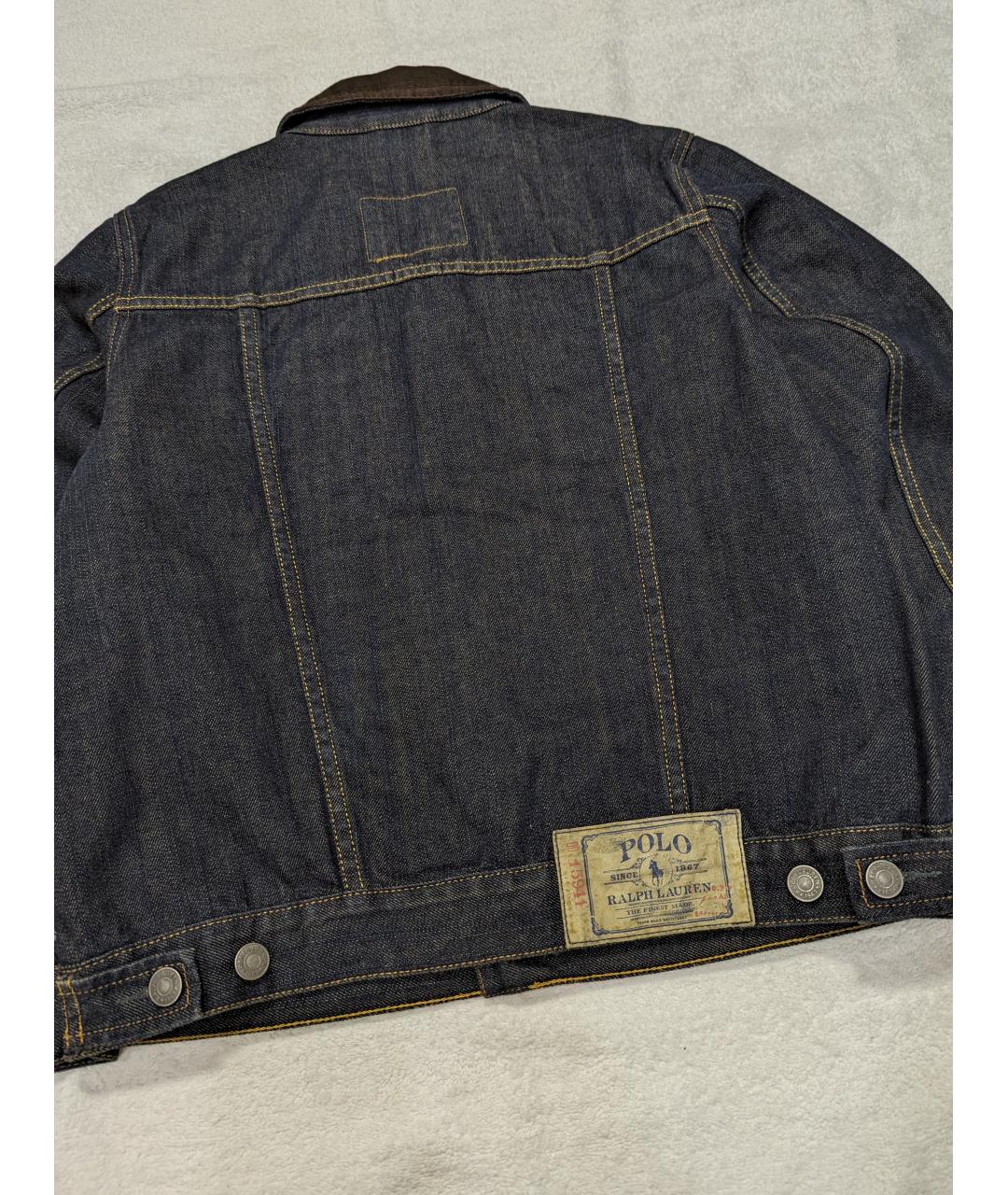 POLO RALPH LAUREN Темно-синяя деним куртка, фото 3