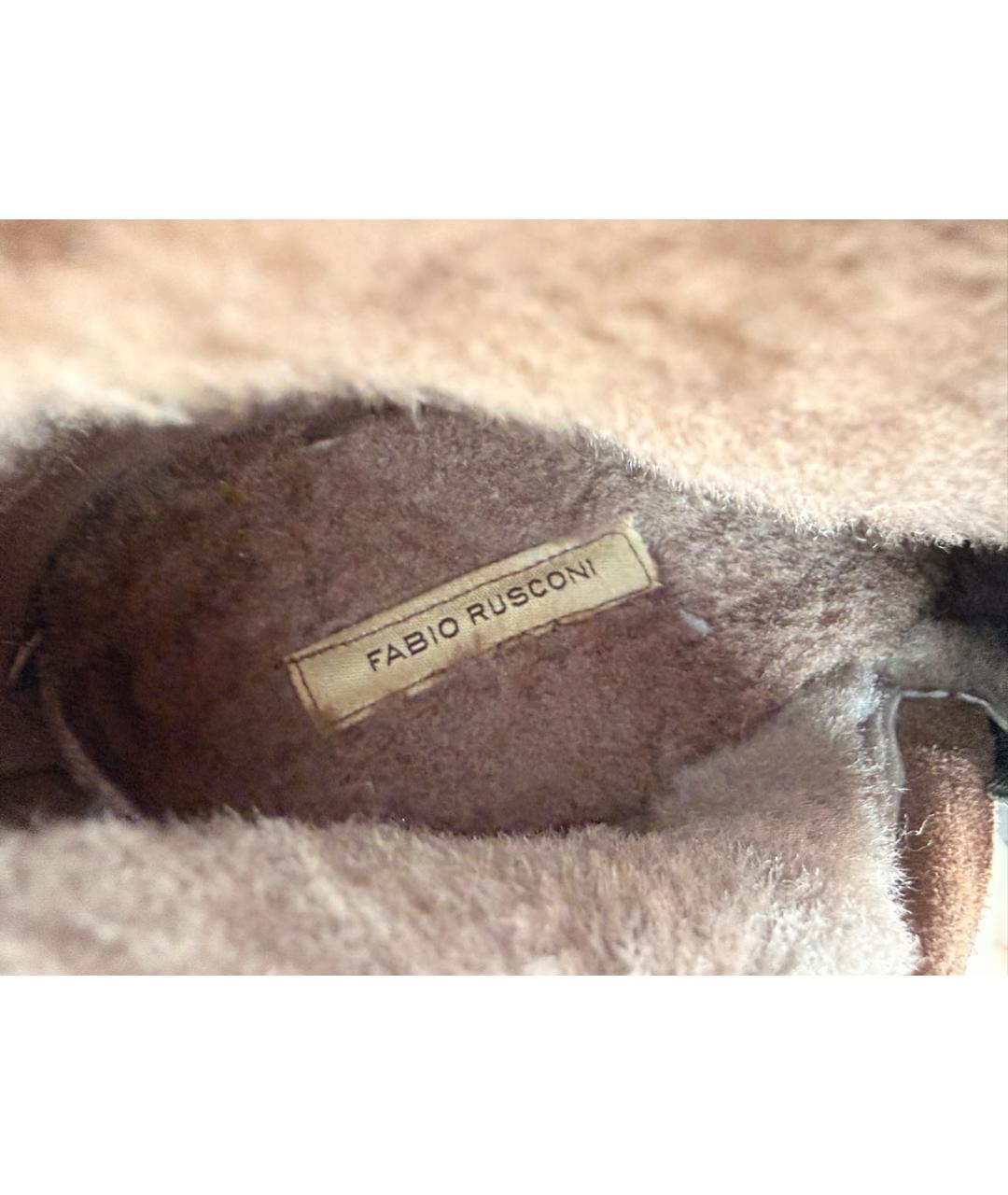 Fabio Gavazzi Бежевые замшевые сапоги, фото 8